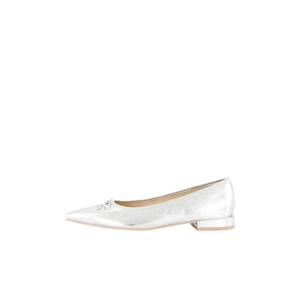 NEW DOLCE VITA women's dolce ballet flats in silver distressed leather